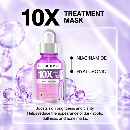 ROJUKISS 10X Discovery Mask Set – 3 Gesichtsmasken zum Kennenlernen | PDRN, Niacinamide & Vitamin C