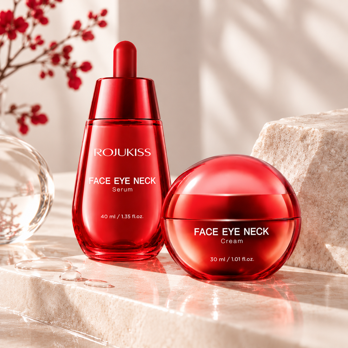 ROJUKISS Face Eye Neck Duo – Serum 40 ml + Cream 30 ml